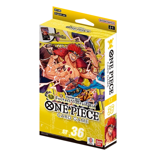 collectible card game Bandai - One Piece Card Game - ST36 - Eustass "Captain" Kid - Yellow Starter Deck - Cardboard Memories Inc.