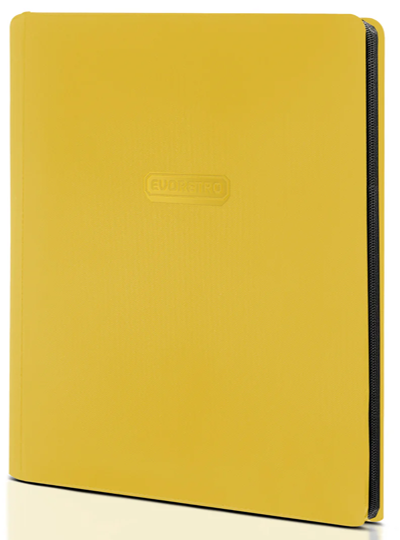 Comic Supplies Evoretro - 9 Pocket Binder with Zipper - Yellow - Cardboard Memories Inc.