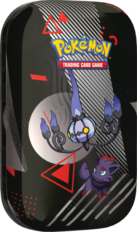 Trading Card Games Pokemon - Scarlet and Violet - Black and White - Unova Mini Tin - Chandelure and Zorua - Cardboard Memories Inc.