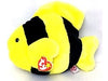 Plush TY Beanie Buddy - Bubbles the Fish - Cardboard Memories Inc.