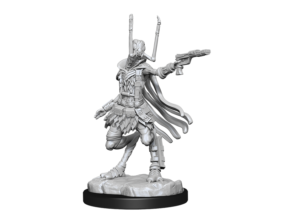 Role Playing Games Wizkids - Starfinder - Unpainted Miniature - Deep Cuts - Shirren Technomancer - 90335 - Cardboard Memories Inc.