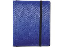 Supplies Legion - Dragonhide - 4-Pocket Sideloading Binder - Blue - Cardboard Memories Inc.