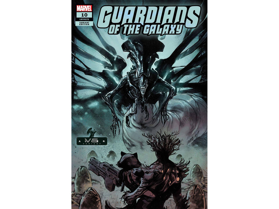 Comic Books Marvel Comics - Guardians Of The Galaxy 010 - Larraz Marvel vs Alien Variant Edition - 4944 - Cardboard Memories Inc.