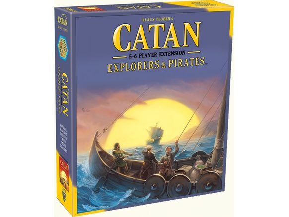 Board Games Mayfair Games - Catan 5th Edition - Explorers and Pirates 5-6 player Extension - Cardboard Memories Inc.