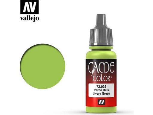 Paints and Paint Accessories Acrylicos Vallejo - Livery Green - 72 033 - Cardboard Memories Inc.