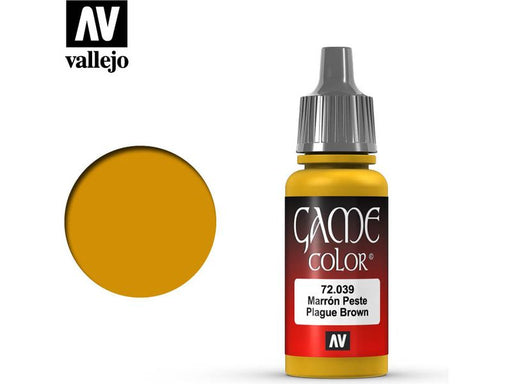 Paints and Paint Accessories Acrylicos Vallejo - Plague Brown - 72 039 - Cardboard Memories Inc.