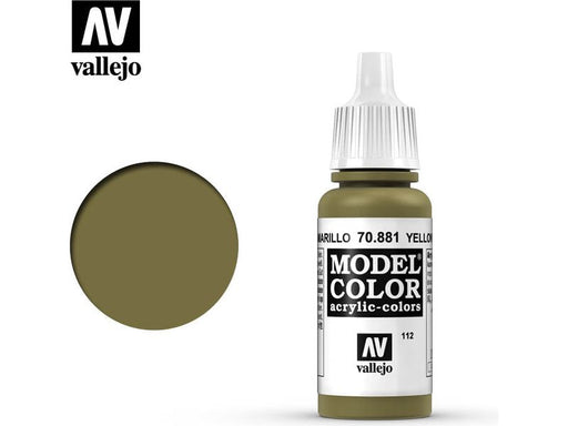 Paints and Paint Accessories Acrylicos Vallejo - Yellow Green - 70 881 - Cardboard Memories Inc.