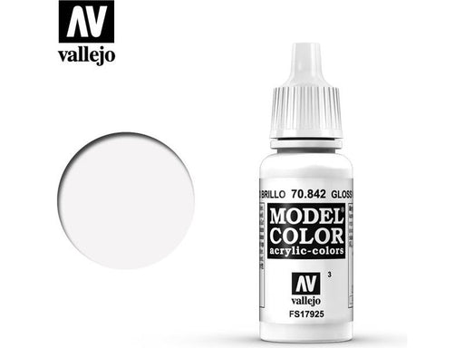 Paints and Paint Accessories Acrylicos Vallejo - Gloss White - 70 842 - Cardboard Memories Inc.
