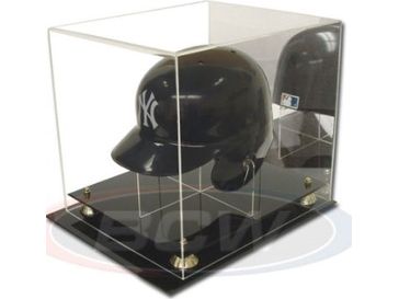 Supplies BCW - Acrylic Baseball Helmet Display with Mirrors - Cardboard Memories Inc.