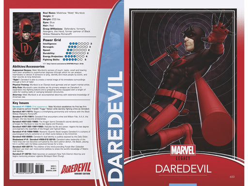 Comic Books Marvel Comics - Daredevil (2017 6th Series) 600 - Cover G Trading Card Variant Edition (Cond. FN) - 4399 - Cardboard Memories Inc.