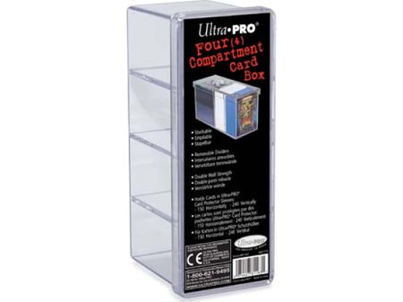 Supplies Ultra Pro - Four (4) Compartment Card Box - Cardboard Memories Inc.