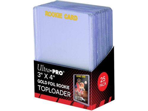 Supplies Ultra Pro - Top Loaders - 3x4 Gold Foil Rookie Pack - Cardboard Memories Inc.
