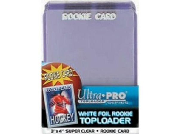 Supplies Ultra Pro - Top Loaders - 3x4 White Foil Rookie - Package of 25 - Cardboard Memories Inc.