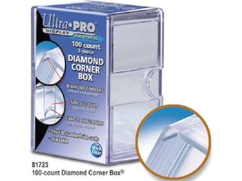Supplies Ultra Pro - 2 Piece Box - 100 Count Diamond Corner Box - 100 Box Combo - Cardboard Memories Inc.