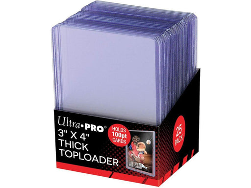 Supplies Ultra Pro - Trading Card Top Loaders - 3x4 Thick 100pt - Package of 25 - Cardboard Memories Inc.