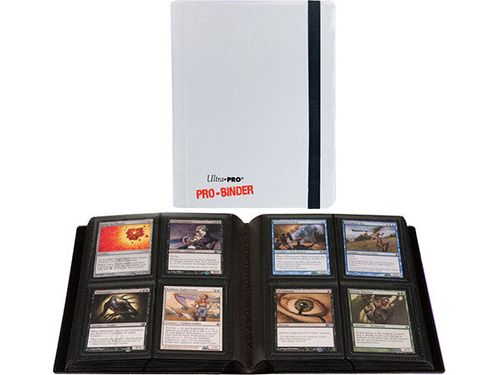 Supplies Ultra Pro - Side Loading 4 Pocket Binder - White - Cardboard Memories Inc.