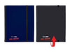 Supplies Ultra Pro - Side Loading 4 Pocket Flip Binder - Blue-Black - Cardboard Memories Inc.