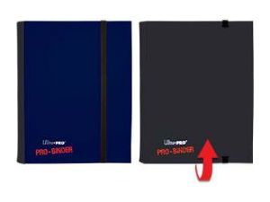 Supplies Ultra Pro - Side Loading 4 Pocket Flip Binder - Blue-Black - Cardboard Memories Inc.