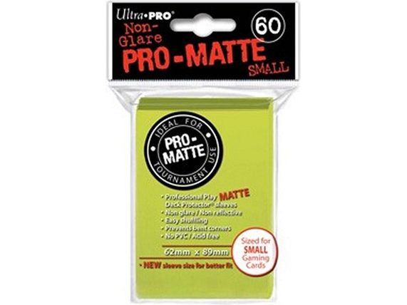 Supplies Ultra Pro - Deck Protectors - Small Yu-Gi-Oh! Size - 60 Count - Bright Yellow - Cardboard Memories Inc.