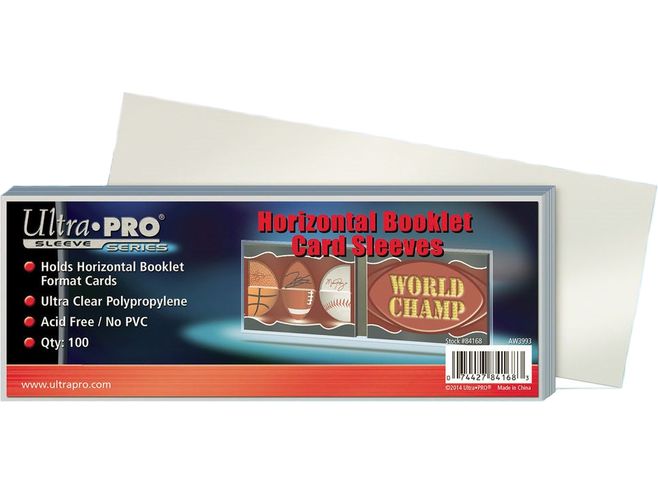 Supplies Ultra Pro - Horizontal Booklet Card Soft Sleeves - Cardboard Memories Inc.
