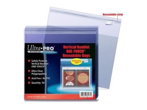 Supplies Ultra Pro - Vertical Booklet One Touch Resealable Bags - Cardboard Memories Inc.