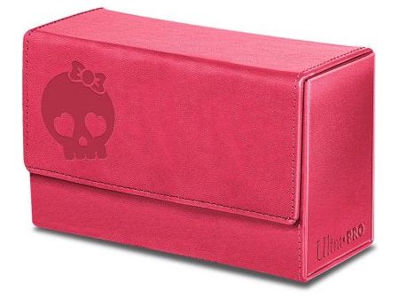 Supplies Ultra Pro - Premium Mana Dual Flip Deck Box - Pink Skull - Cardboard Memories Inc.