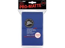 Supplies Ultra Pro - Deck Protectors - Standard Size - 100 Count Matte Blue - Cardboard Memories Inc.