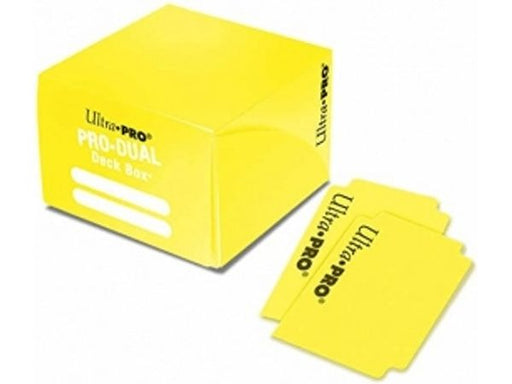 Supplies Ultra Pro - 180ct Dual Deck Box - Yellow - Cardboard Memories Inc.