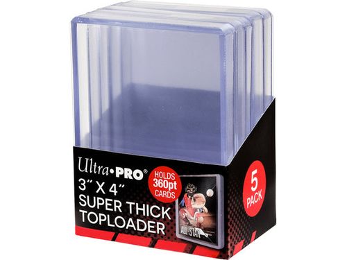 Supplies Ultra Pro - Top Loaders - 3x4 Super Thick 360pt Pack - Cardboard Memories Inc.