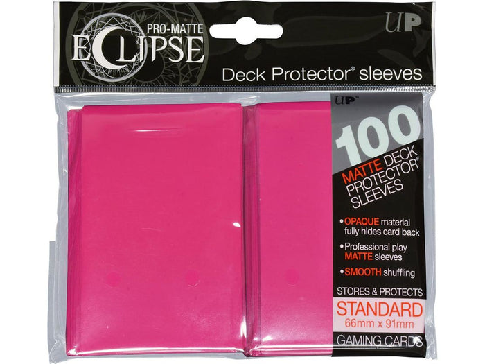 Supplies Ultra Pro - Eclipse Matte Deck Protectors - Standard Size - 100 Count Pink - Cardboard Memories Inc.