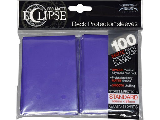 Supplies Ultra Pro - Eclipse Matte Deck Protectors - Standard Size - 100 Count Purple - Cardboard Memories Inc.
