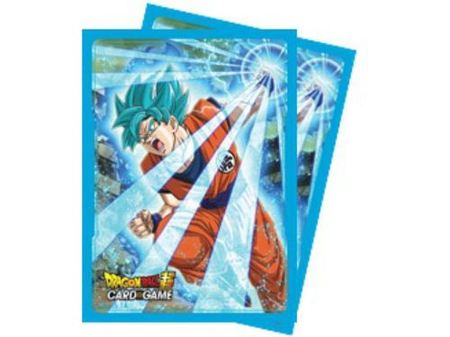 Supplies Ultra Pro - Deck Protector Sleeves - Dragon Ball Super - Standard Size - 65 Count -  Blue Saiyan - Cardboard Memories Inc.