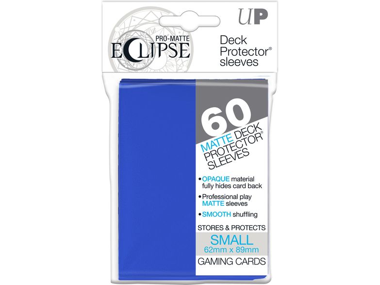 Supplies Ultra Pro - Eclipse Matte Deck Protectors - Small Card Sleeves 60ct - Pacific Blue - Cardboard Memories Inc.