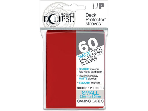 Supplies Ultra Pro - Eclipse Matte Deck Protectors - Small Card Sleeves 60ct - Apple Red - Cardboard Memories Inc.