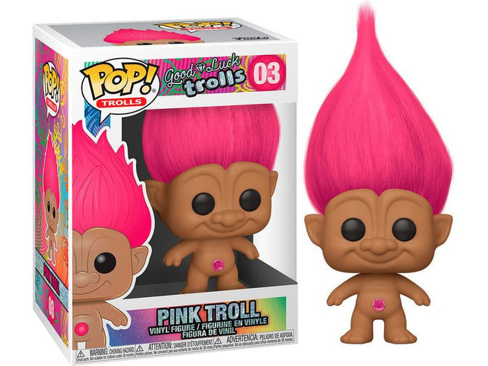 Action Figures and Toys POP! - Good Luck Trolls - Pink Troll - Cardboard Memories Inc.