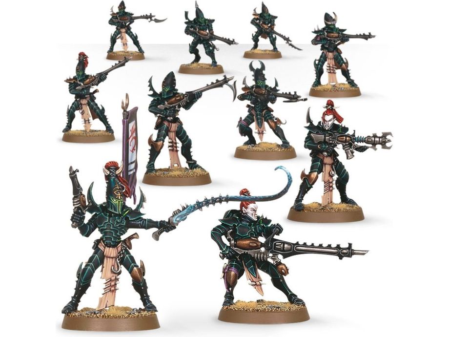 Collectible Miniature Games Games Workshop - Warhammer 40K - Drukhari - Kabalite Warriors - 45-07 - Cardboard Memories Inc.