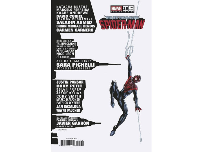 Comic Books Marvel Comics - Miles Morales Spider-Man 025 - Bagley Skyline Variant Edition - Cardboard Memories Inc.
