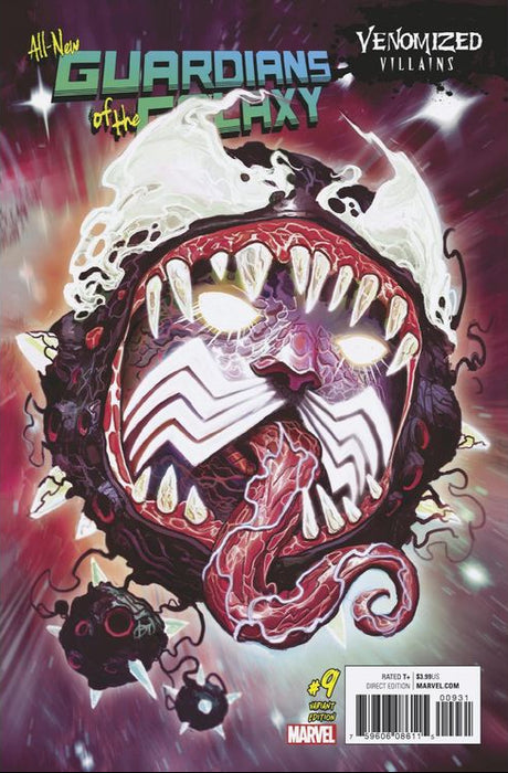Comic Books Marvel Comics - All-New Guardians Of The Galaxy (2017) 009 - Cover C Venomized Villains Variant Edition (Cond. FN) - 4156 - Cardboard Memories Inc.