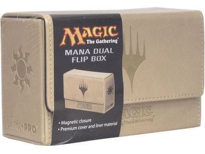 Supplies Ultra Pro - Magic the Gathering - Mana Dual Flip Deck Box - White - Cardboard Memories Inc.
