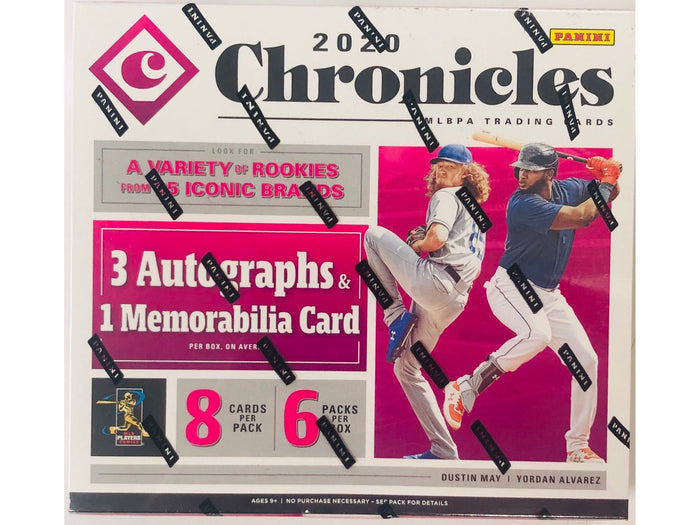 Sports Cards Panini - 2020 - Baseball - Chronicles - Hobby Box - Cardboard Memories Inc.