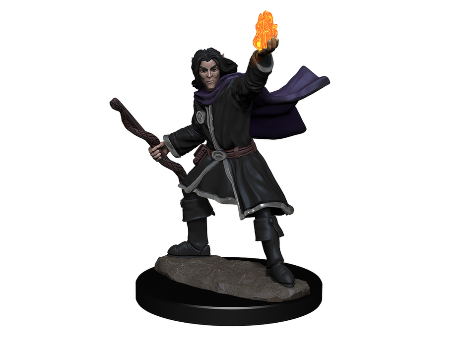 Role Playing Games Paizo - Pathfinder - Unpainted Miniatures - Deep Cuts - Elf Sorcerer Male - 90262 - Cardboard Memories Inc.