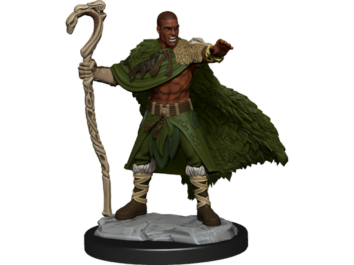 Role Playing Games Wizkids - Dungeons and Dragons - Unpainted Miniature - Nolzurs Marvellous Miniatures - Human Druid Male - 90221 - Cardboard Memories Inc.