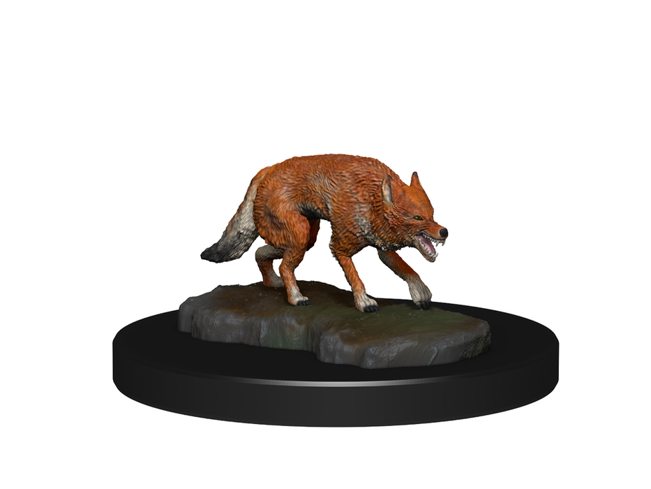 Role Playing Games Wizkids - Dungeons and Dragons - Unpainted Miniature - Nolzurs Marvellous Miniatures - Jackalwere and Jackal - 90244 - Cardboard Memories Inc.