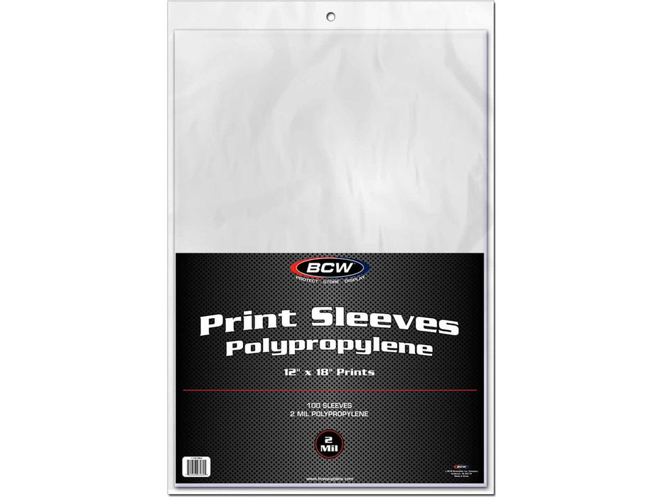 Supplies BCW - Art Print Bags - 12 x 18 - Cardboard Memories Inc.