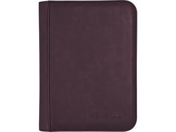 Supplies Ultra Pro - 4 Pocket Pro Premium Zipper Binder - Suede Collection - Amethyst - Cardboard Memories Inc.