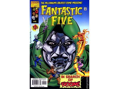 Comic Books, Hardcovers & Trade Paperbacks Marvel Comics - Fantastic Five (1991 1st Series) 005 (Cond. VF-) - 15266 - Cardboard Memories Inc.