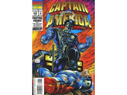 Comic Books Marvel Comics - Captain America (1968 1st Series) 428 (Cond. VF-) - 7293 - Cardboard Memories Inc.