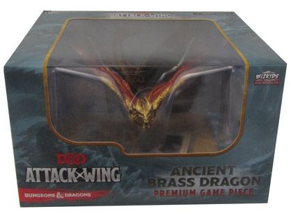 Collectible Miniature Games Wizkids - Dungeons and Dragons Attack Wing - Ancient Brass Dragon - Premium Game Piece - Cardboard Memories Inc.