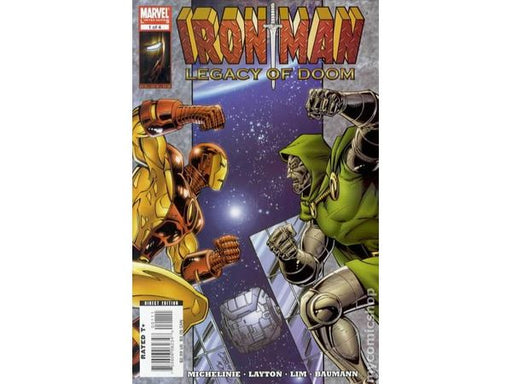 Comic Books Marvel Comics - Iron Man Legacy of Doom (2008) 001 (Cond. FN/VF) - 16125 - Cardboard Memories Inc.