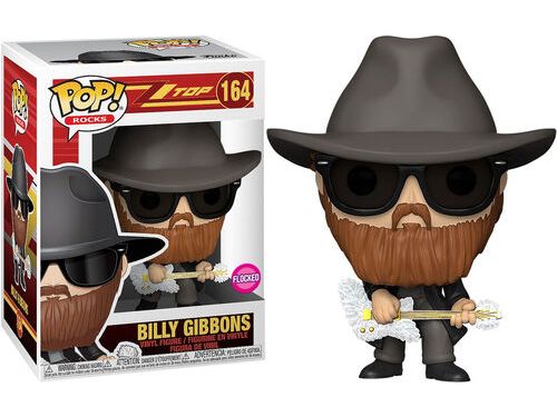 Action Figures and Toys POP! - Music - Zz Top - Billy Gibbons - Flocked - Cardboard Memories Inc.